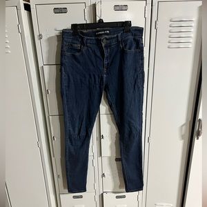 Express Women's Stretch + Denim Perfect Legging Size 10R/10R Blue Mid Rise